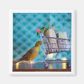 Cute Bird Shopping Magneet (Voorkant)