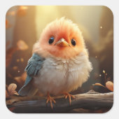 Cute bird sticker (Voorkant)