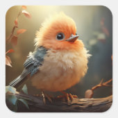 Cute bird sticker (Voorkant)