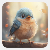 Cute bird sticker (Voorkant)