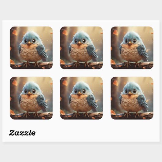 Cute bird sticker (Vel)
