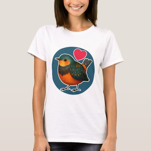 Cute Bird T-shirt (Voorkant)