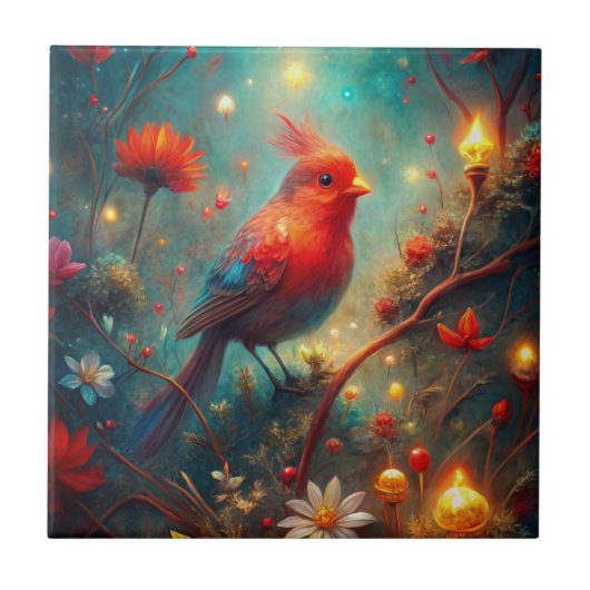 Cute Bird Tegeltje (Voorkant)