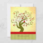 Cute Bird Tree Gifts and Invitting Kaart (Achterkant)