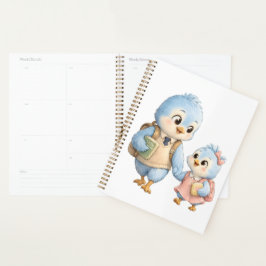 Cute Bird Wekelijkse Planner Notitieboek