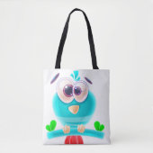 Cute Birdie Groove Tote Tas (Voorkant)