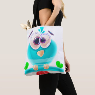 Cute Birdie Groove Tote Tas