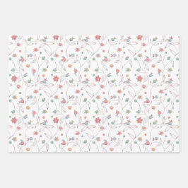 Cute Birdie Inpakpapier Vel