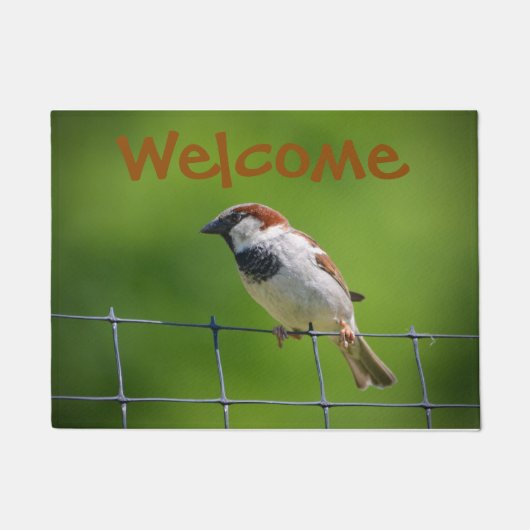 Cute Birdie Welcome Mat (Voorkant)