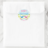 Cute Birdies Baby shower Envelope Seals Stickers (Tas)