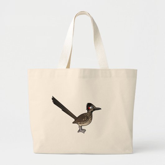 Cute Birdorable Roadrunner Grote Tote Bag (Voorkant)