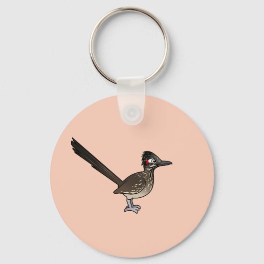 Cute Birdorable Roadrunner Sleutelhanger (Voorkant)