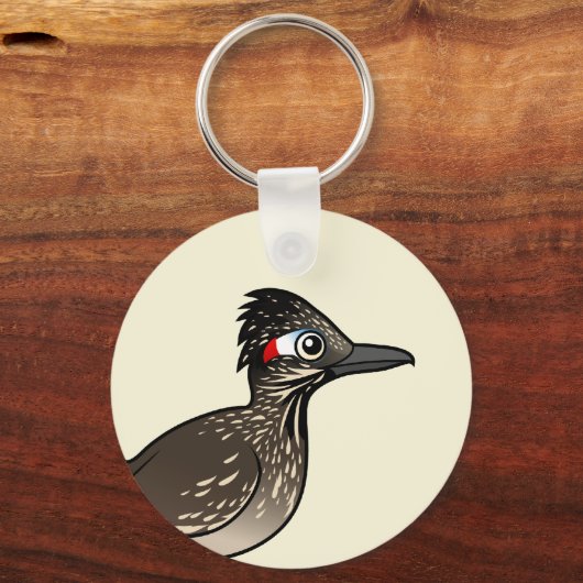 Cute Birdorable Roadrunner Sleutelhanger (Voorkant)