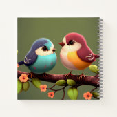 Cute Birds and Apple Blossom Notitieboek (Achterkant)