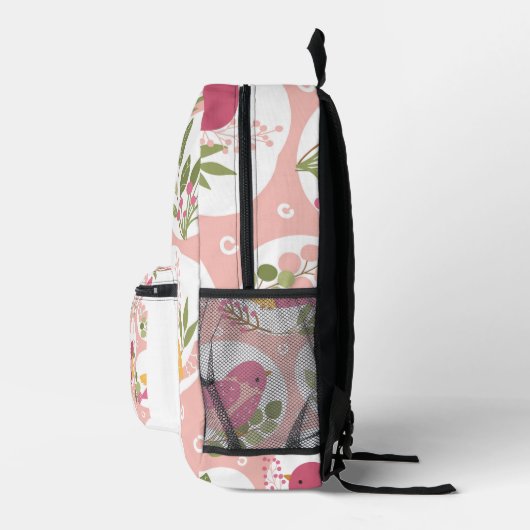 Cute Birds Bedrukte Rugzak (Rechts)