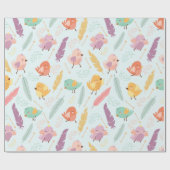 Cute Birds Cadeaupapier (Vlak)