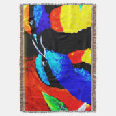 Cute Birds Couple. Bestel nu Deken (Voorkant Verticaal)