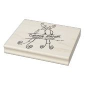 Cute Birds Custom Handmade with love, Large Rubberstempel (Stempel)