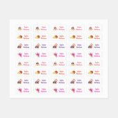 Cute Birds Custom Personalized Name Clothing Labels (Vel)