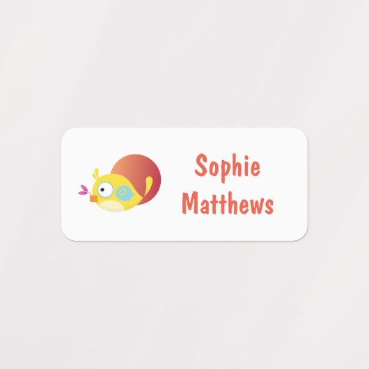 Cute Birds Custom Personalized Name Clothing Labels (Design 2)