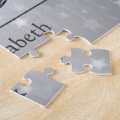 Cute Birds Custom Silver 25th Wedding Jubileum Legpuzzel (Zijkant)