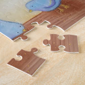 Cute Birds in Morning Sunlight met je eigen tekst Legpuzzel (Zijkant)