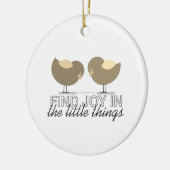 Cute Birds Inspirerend Quote Keramisch Ornament (Links)