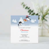 Cute Birds kerstcadeau Kaart (Staand voorkant)