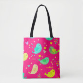  Cute Birds Love Hearts Tote Bag (Voorkant)