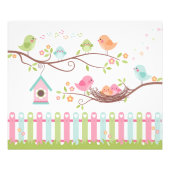 Cute Birds Nest Foto Afdruk (Voorkant)