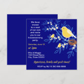 Cute Birds, Nest of Our Ewn Printable Housewarming Kaart (Voorkant / Achterkant)