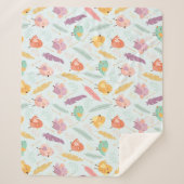 Cute Birds Sherpa Deken (Voorkant)