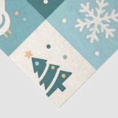 Cute Birds & Snowflakes Christmas Winter Decoupage Tissuepapier (Detail)