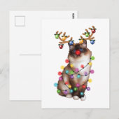 Cute Birman Cat Funny kerstfeestcadeautjes Briefkaart (Voorkant / Achterkant)