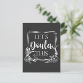 Cute Birth Doula, Baby Catcher Briefkaart (Staand voorkant)