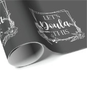 Cute Birth Doula, Baby Catcher Cadeaupapier (Rol Hoek)