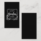 Cute Birth Doula, Baby Catcher Visitekaartje (Voorkant / Achterkant)