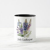 Cute Birth Month Flowers/Juli Larkspur Mok (Midden)