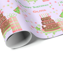 Cute Birthday Afbeeldingen Personalized Cadeaupapier