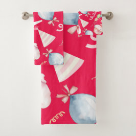 Cute Birthday Bad Handdoek