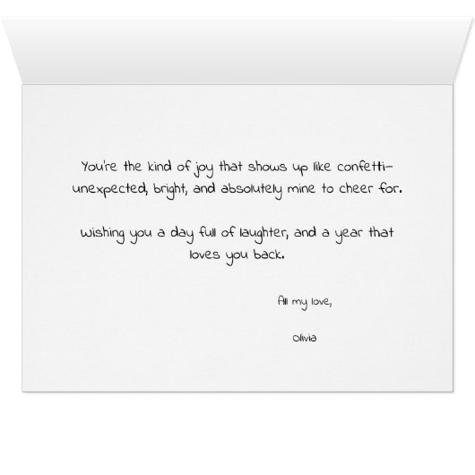 Cute Birthday Balloons Card for Stepdad (Binenzijde Horizontaal (Onderkant))