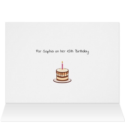 Cute Birthday Balloons Card for Stepsister (Binnen Horizontaal (Boven))
