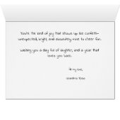 Cute Birthday Balloons Card Great Granddaughter (Binenzijde Horizontaal (Onderkant))