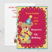 Cute Birthday Beer Age 5 Kaart (Voorkant / Achterkant)