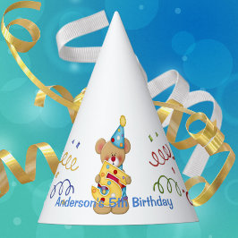 Cute Birthday Beer Age 5 Party Pet Feesthoedjes