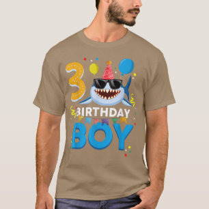 Cute Birthday Boy 3 Years Old Kinder 3rd Birthday  T-shirt