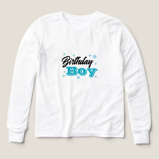 Cute Birthday Boy Graphic Long Sleeve T-Shirt for  (Voorkant)