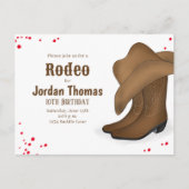 Cute Birthday Cowboy Rodeo Simple Red Bandana Briefkaart (Voorkant)