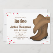 Cute Birthday Cowboy Rodeo Simple Red Bandana Kaart (Voorkant)