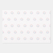 Cute Birthday Cupcake with Candle Inpakpapier Vel (Voorkant 3)